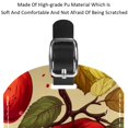 thumbnail image 4 of Square 2Pack PU Leather Fruit Cruise Luggage Tag with Privacy Cover and Name ID Tag for Travel Handbags Backpacks Luggage Tags, 4 of 6
