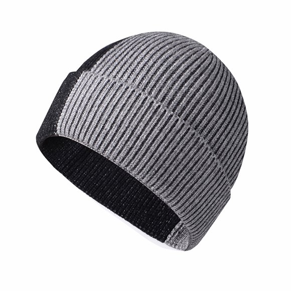 KIHOUT Beanies Hats Men's and Women's Same Winter Wool Hat Fashion Color Matching Knitted Hat