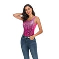 thumbnail image 3 of PrettyGuide Women's Sequin Top Shimmer Glam Sparkle Tank Top Vest Tops, 3 of 7