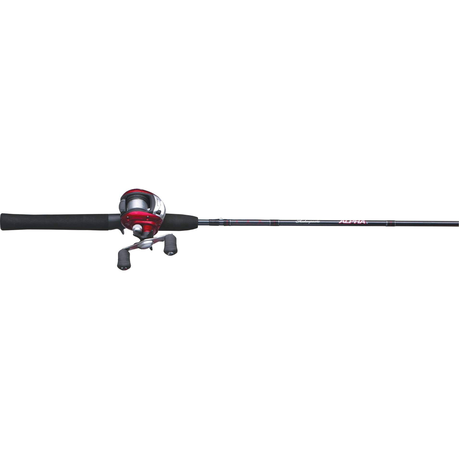 shakespeare alpha low profile baitcast reel and fishing rod combo