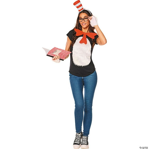Dr Seuss Cat In The Hat Quik Change™ Adult Costume Kit |One Size