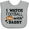 thumbnail image 3 of Inktastic I Watch Football with My Daddy Boys or Girls Baby Bib, 3 of 4