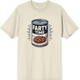 thumbnail image 3 of Fart Time Beans Adult Natural Crew Neck Short Sleeve Tee-Large, 3 of 4