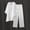 White, variant on Casual Two Piece Sets for Women Long Sleeve V Neck 90s Outfits for Women High Waist Work Pants Women Relaxed Solid Color Ladies Tops and Blouses for City Sightseeing White S