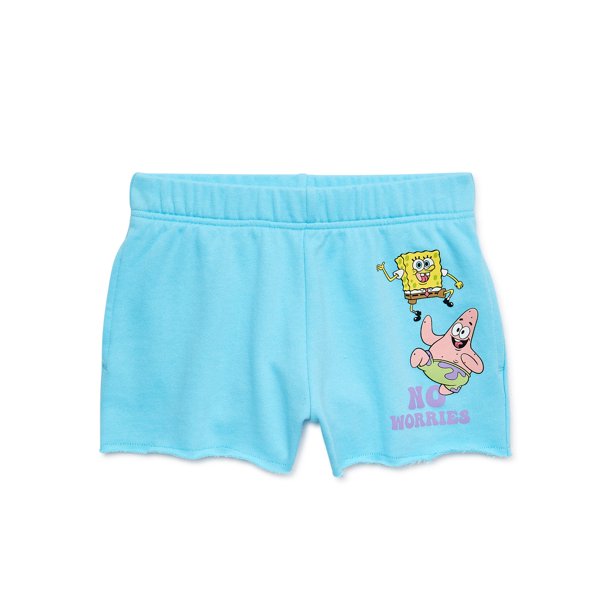 SpongeBob SquarePants Girls Graphic Print Shorts - Walmart.com