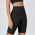 thumbnail image 4 of HomeDM Women's Biker Shorts with Pockets High Waisted Lounge Yoga Shorts Pants for Workout Casual Black L, 4 of 9