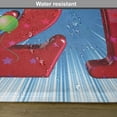 thumbnail image 6 of Ambesonne Blue White Place Mats Set of 4, Abstract Balloons, Standard Size, Pale Green and Red, 6 of 6