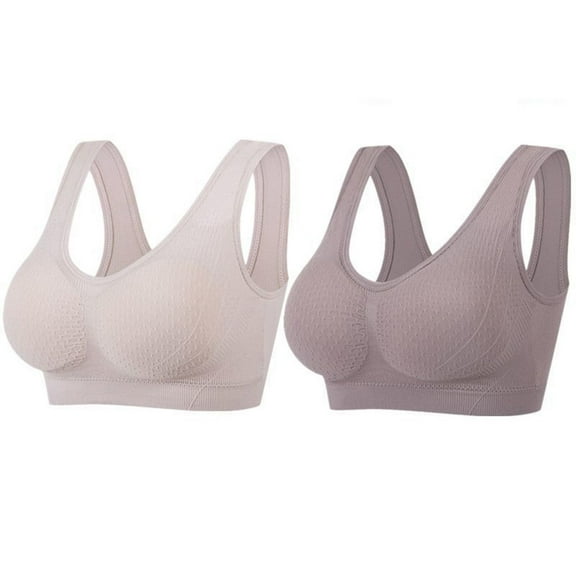 2 - Piece Comfortable Gathering Bras with Corset Front and Lace - Ideal for Slim Shaping