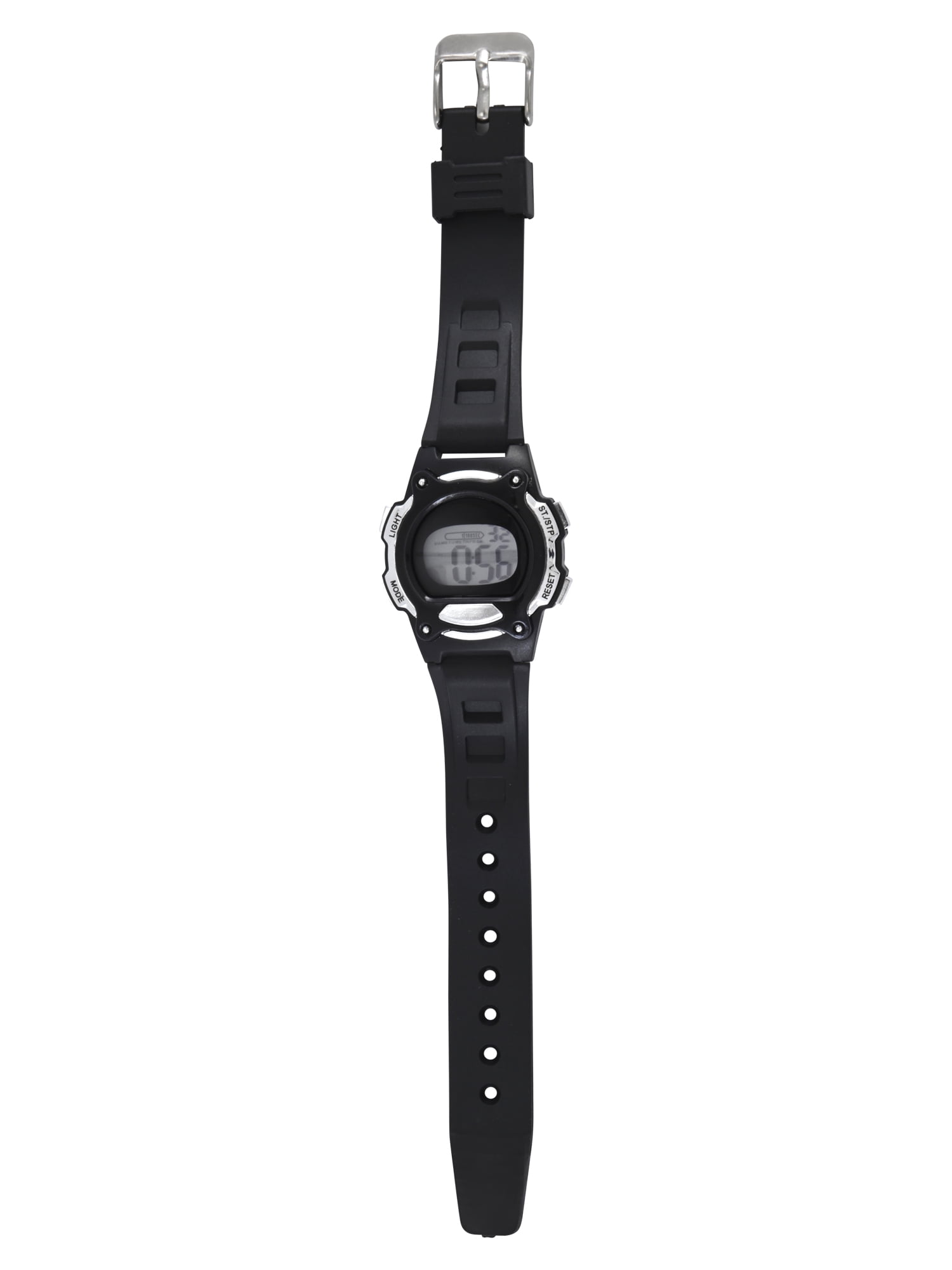 Black and Silver Digital Round