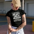 thumbnail image 2 of A Piece of My Heart Lives in Heaven, He is My Brother - Memorial, Black T-Shirt, Small, 2 of 5