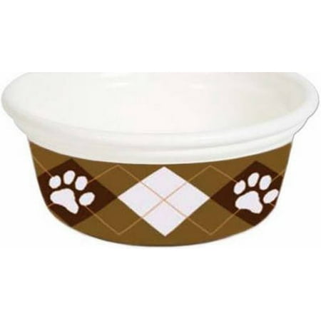 Top Dawg 34609 Designer 24oz- 3cup Bowl Argyle- Pack of 2