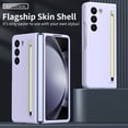 thumbnail image 5 of ShellTech for Samsung Galaxy Z Fold 7 Hard PC Slim Case with Stylus,with Pen Holder + Front Screen Protector Film + Anti-Slip Matte Case Full Body Shockproof Compatible with MagSafe,Purple, 5 of 7