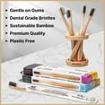 thumbnail image 4 of allBambu Bamboo Charcoal Toothbrush - Medium, Blue, 4 of 7
