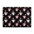 thumbnail image 7 of Area Rugs For Living Room Decor - Romantic axolotls heart black Soft Anti Slip Throw Washable Rugs 5x7 For Bedroom, Indoor Carpet For Bedroom Living Room 80x58In, 7 of 7