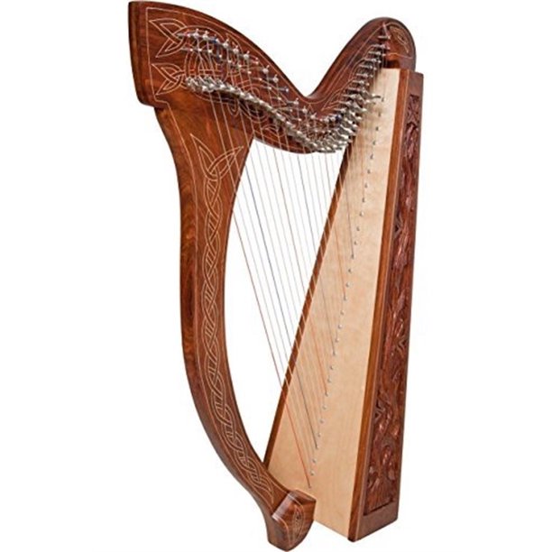 Minstrel Harp (Vine Engraving) BLEMISHED