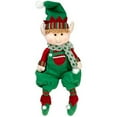 thumbnail image 5 of Elf Plush Christmas Stuffed Dolls Boy and Girl Elves Holiday Cute Toys Fun Kids Buddy Figurine Holiday Party Festive Decor Gift (Green 1PCS), 5 of 6