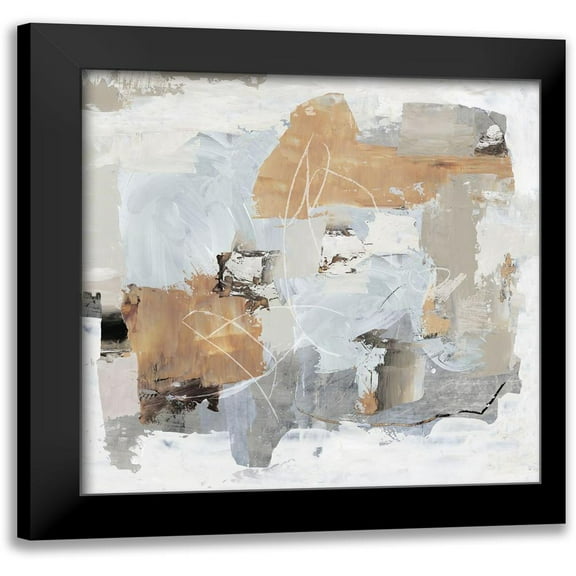 PI Studio 12x12 Black Modern Framed Museum Art Print Titled - Dancing in the Sun