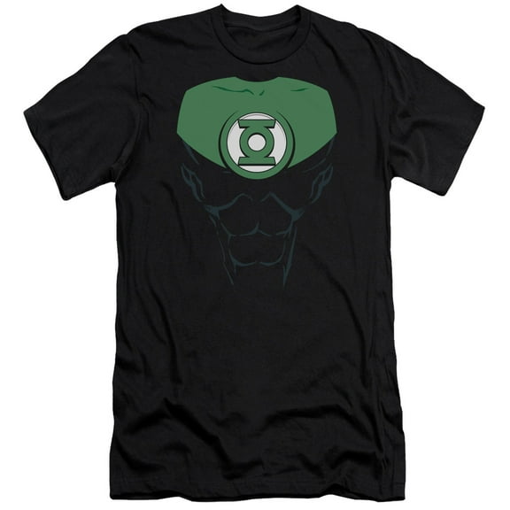 Green Lantern Jon Stewart Premium Canvas Adult Slim Fit 30/1 T-Shirt Black