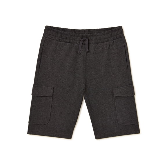 Hollywood Boys French Terry Pull-On Cargo Short, Sizes 4-18