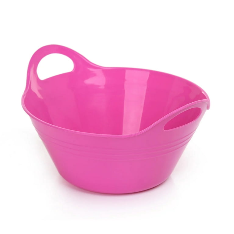 U. S. Glass Co. Pink SLICK HANDLE Two-Spout MIXING BOWL (item