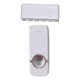 thumbnail image 2 of Dispensador automático de pasta de dientes, juego de soporte para cepillos de dientes, exprimidor de pasta de dientes montado en la pared para toda la, 2 of 4