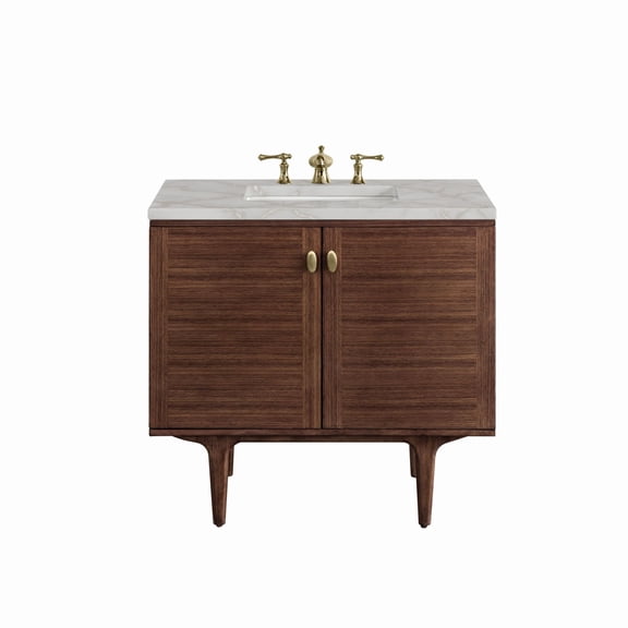 James Martin Vanities 670-V36-3Vsl Amberly 36" Single Basin Wood Vanity Set - Mid-Century