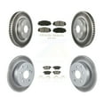 thumbnail image 1 of Transit Auto Front Rear Coated Disc Brake Rotors and Semi-Metallic Pads Kit for Car 2010 Toyota Matrix XRS KGS-100942, 1 of 11