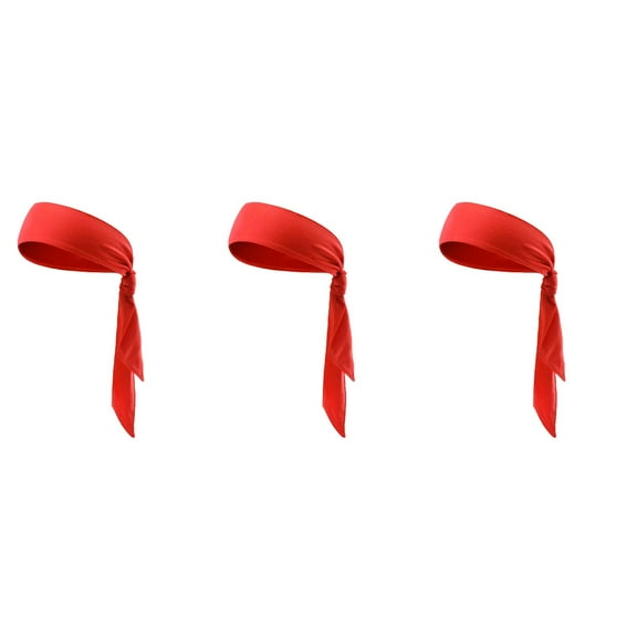 Red 3 Pieces Hair Bands Tie Boys Headband Headbands