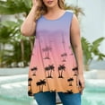 thumbnail image 1 of Wzzjkit Débardeurs pour Femmes Mode Col Rond Imprimé T-shirt Sans Manches Ample Blouse Débardeur, 1 of 5