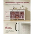 thumbnail image 3 of VASAGLE Farmhouse Buffet Cabinet with Detachable Wine Rack, Sideboard Cabinet with Drawers and Doors, 3 of 8