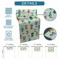 thumbnail image 6 of Teal Cartoon Truck Table Runner 90 Inches, Funny Cute Colorful Car Tree Polka Dot Bed Runner Dresser Scarves Tabletop for Indoor Outdoor Parties/Ceremony/Banquet, 13" x 90", 6 of 9