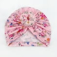 thumbnail image 2 of Otqutp All Season Hat for Toddler Baby Boys Girls Stretch Floral Flowers Breathable Hat Caps Headwear 0 to 3 Years, 2 of 3