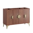 thumbnail image 1 of Pemberly Row 48" Solid Mango Wood Bathroom Vanity Cabinet in Walnut, 1 of 7