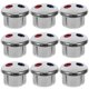 thumbnail image 1 of 10pcs Hot And Cold Water Faucet Label Temperature Indicator Buttons Faucet Handle Index Buttons Hot Cold Water Markers For Kitchen Faucet Handle Repla, 1 of 4