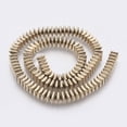 thumbnail image 2 of Electroplated Non-magnetic Hematite Bead Strand Grade AA Square Mixed Color 6x6x3mm Hole: 1mm about 129pcs/strand 15.5 inch(39.5cm), 2 of 3