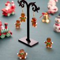 thumbnail image 4 of Beadthoven, 20 unidades, cuentas navideñas para hombre, pan de jengibre, hechas a mano, pequeñas cuentas de cristal de Murano hechas a mano para hacer joyas, collares, collares, manualidades, 4 of 6