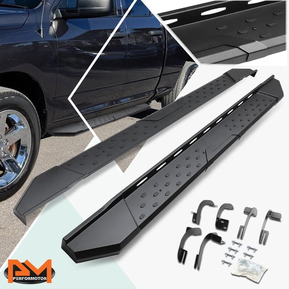 PM PERFORMOTOR for 09-20 Dodge Ram 1500 Extended Cab 5.5"Side Step Nerf Bar Running Board Black