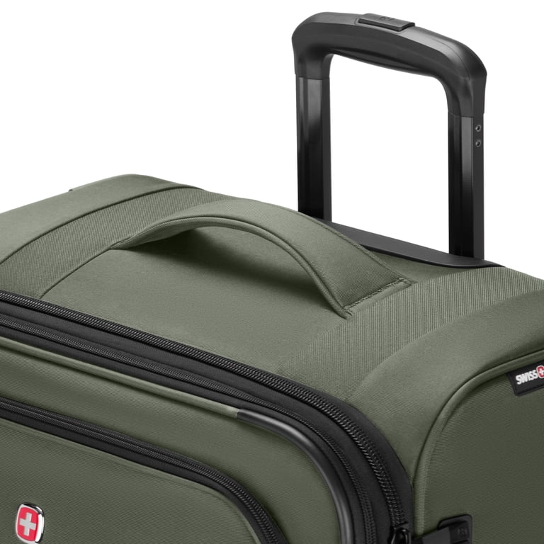 SWISSGEAR Stride 3-Piece Expandable Spinner Luggage Set, Olive