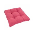 thumbnail image 3 of 19-inch Squared Microsuede Tufted Dining Chair Cushion - Tangerine Dream, 3 of 7