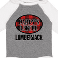 thumbnail image 4 of Inktastic Daddy Little Lumberjack Plaid Boys Long Sleeve Baby Bodysuit, 4 of 5