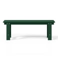 thumbnail image 5 of WestinTrends Ashore Outdoor HDPE 48" Modern Backless Patio Bench, Dark Green, 5 of 9