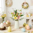 thumbnail image 6 of KUNPENG Easter Bunny Flower Decorations,Potted Artificial Cute Rabbit Shaped Planter Faux Spring Blossoms for Small Tabletop Floral Decor Office Home Kids Room, 6 of 9