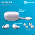 thumbnail image 4 of Auriculares Bluetooth inalámbricos verdaderos JLab Go Air Pop y estuche de carga: lila, conexión dual, resistencia al sudor IPX4, conexión Bluetooth 5, firma de 3 configuraciones de sonido EQ, equilib, 4 of 5