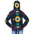 thumbnail image 4 of Cauagu Colorful Mexican Flower Print Sun Protection Jacket for Teen,Full-Zipper Long Sleeve Sun Shirts with Pockets UV Hoodie Shirts Outdoor Athletic Jacket-Large, 4 of 7