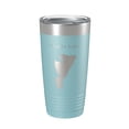 thumbnail image 1 of Waldo Lake Map Tumbler Travel Mug Insulated Laser Engraved Coffee Cup Oregon 20 oz Light Blue, 1 of 1