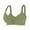 Green, variant on Plus Size Bra Front Closure Womens Wireless Comfortable Push-up Seniors Fornt Close Bra, Green 54