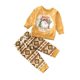 thumbnail image 1 of Conjunto de pijamas navideños para bebé, pijamas estampados de estilo navideño para bebé, pijamas para niños y niñas, pijamas con pantalones de manga larga, 1 of 2