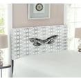 thumbnail image 2 of Butterfly Headboard, Animal Butterfly on Geometric Fragments Modern Inspired Illustration, Upholstered Decorative Metal Bed Headboard with Memory Foam, Twin Size, White and Grey, by Ambesonne, 2 of 4