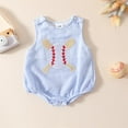 thumbnail image 2 of SUYOLL Newborn Boys Bodysuit Sleeveless Striped Prints Romper Bodysuits Classic Versatile Clothing, 2 of 6