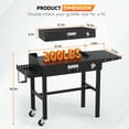 thumbnail image 3 of SKOK Portable Adjustable Grill Table 31 x 17 Folding Outdoor Sturdy for 17/22/32 Inch Griddle, 3 of 7